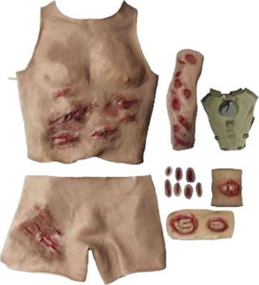 Wearable Bullet Wound Simulation Kit